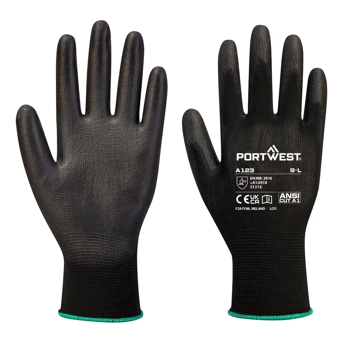 Gant enduit PU sans latex - Carton complet (144)