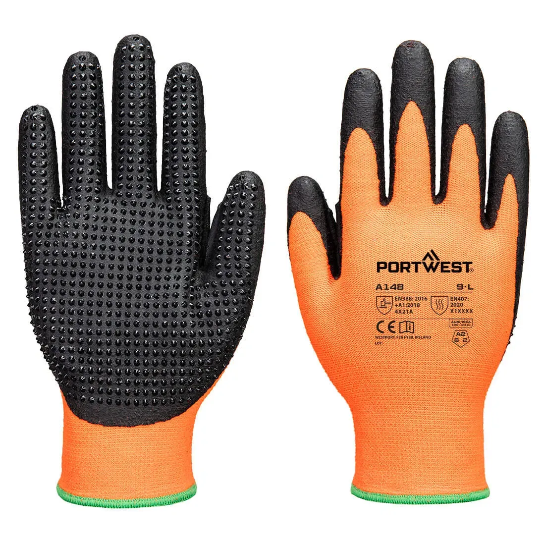 Gant nitrile Grip 13 à picots haute adhérence