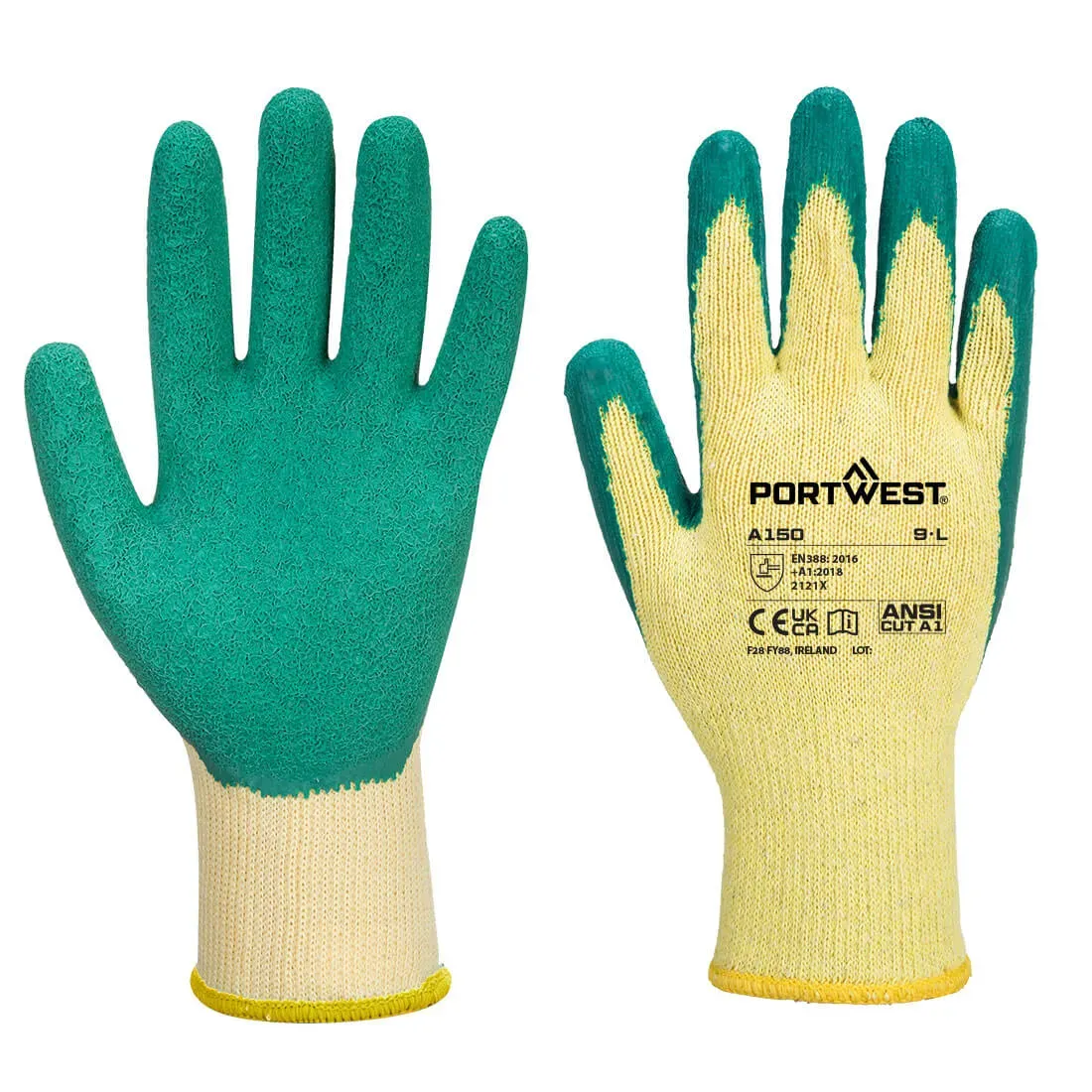 Gant tricoté enduit Latex Classique