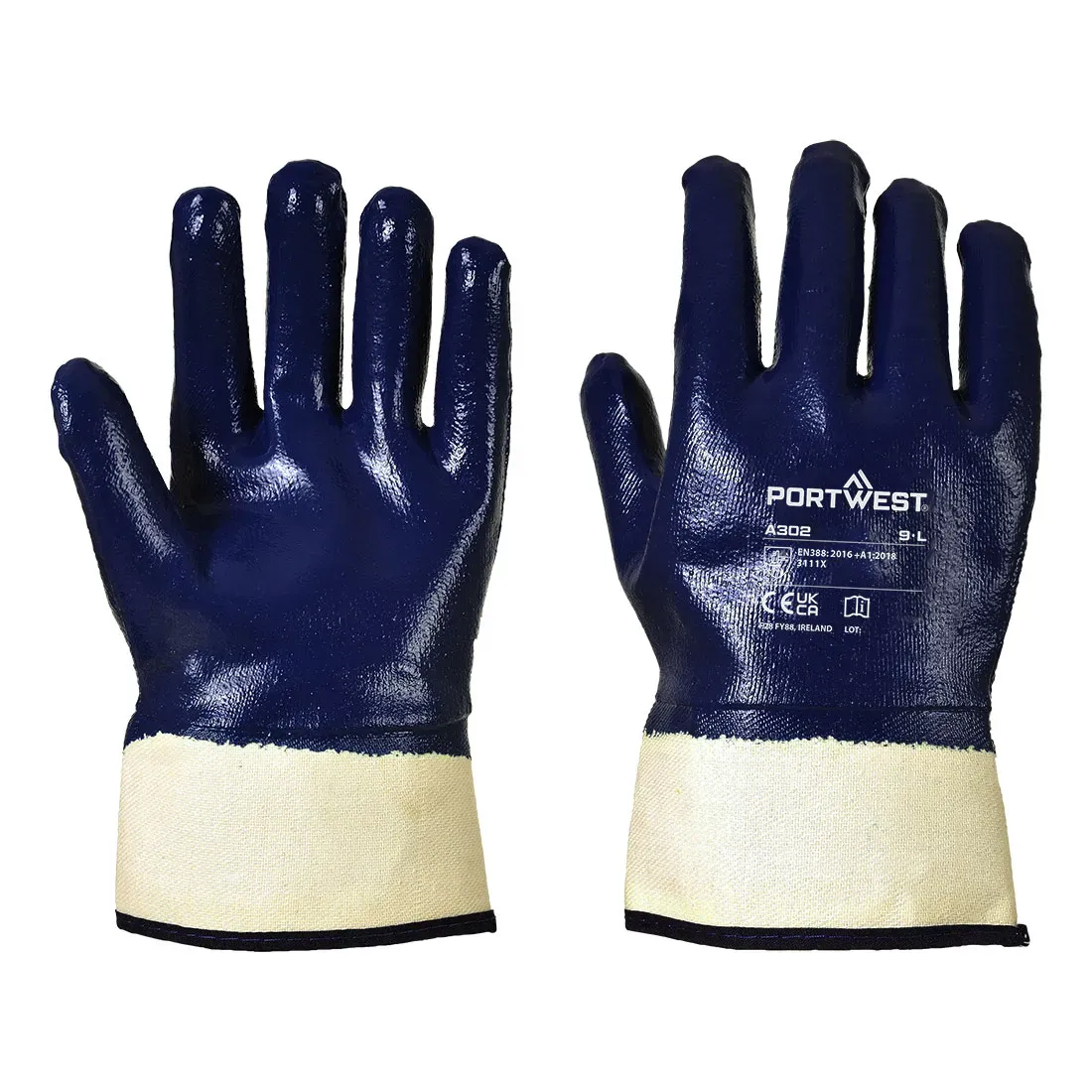 Gant Nitrile tout enduit manchette