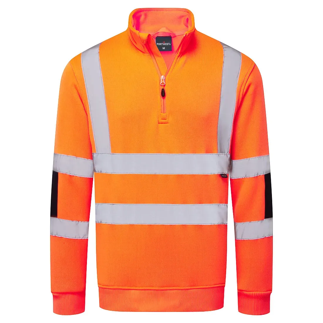 Sweat Tricoté Haute Visibilité col zip