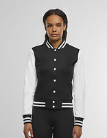 Ladies´ Sweat College Jacket — Black