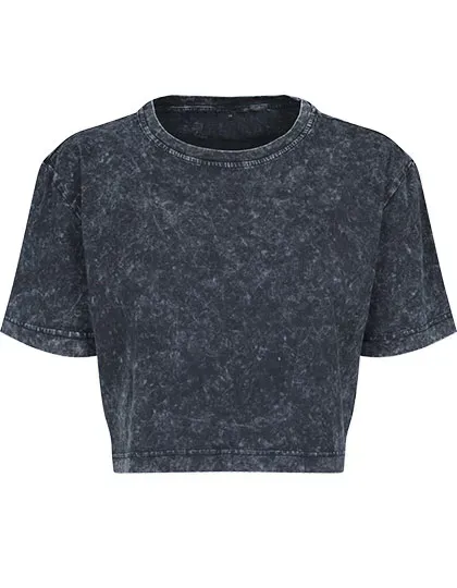 Ladies´ Acid Washed Cropped Tee