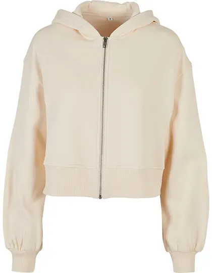Ladies Short Oversized Zip Jacket
