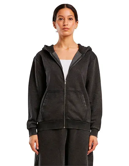Ladies Vintage Heavy Zip Hoody