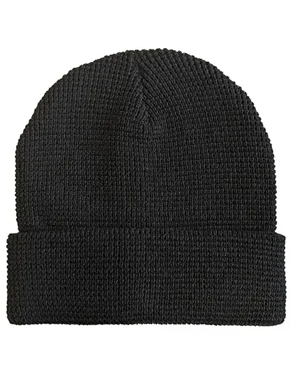 Knitted Beanie Waffle Look