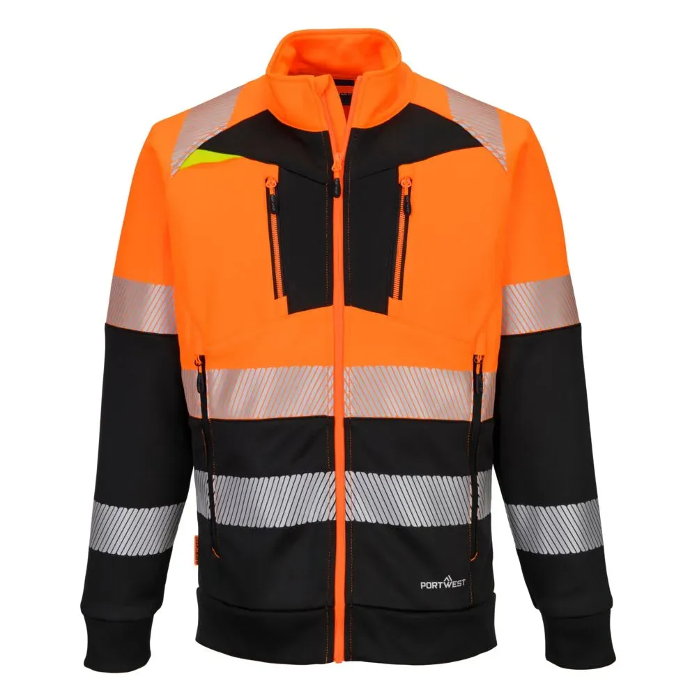Sweat-shirt zippé DX4 HV Classe 1
