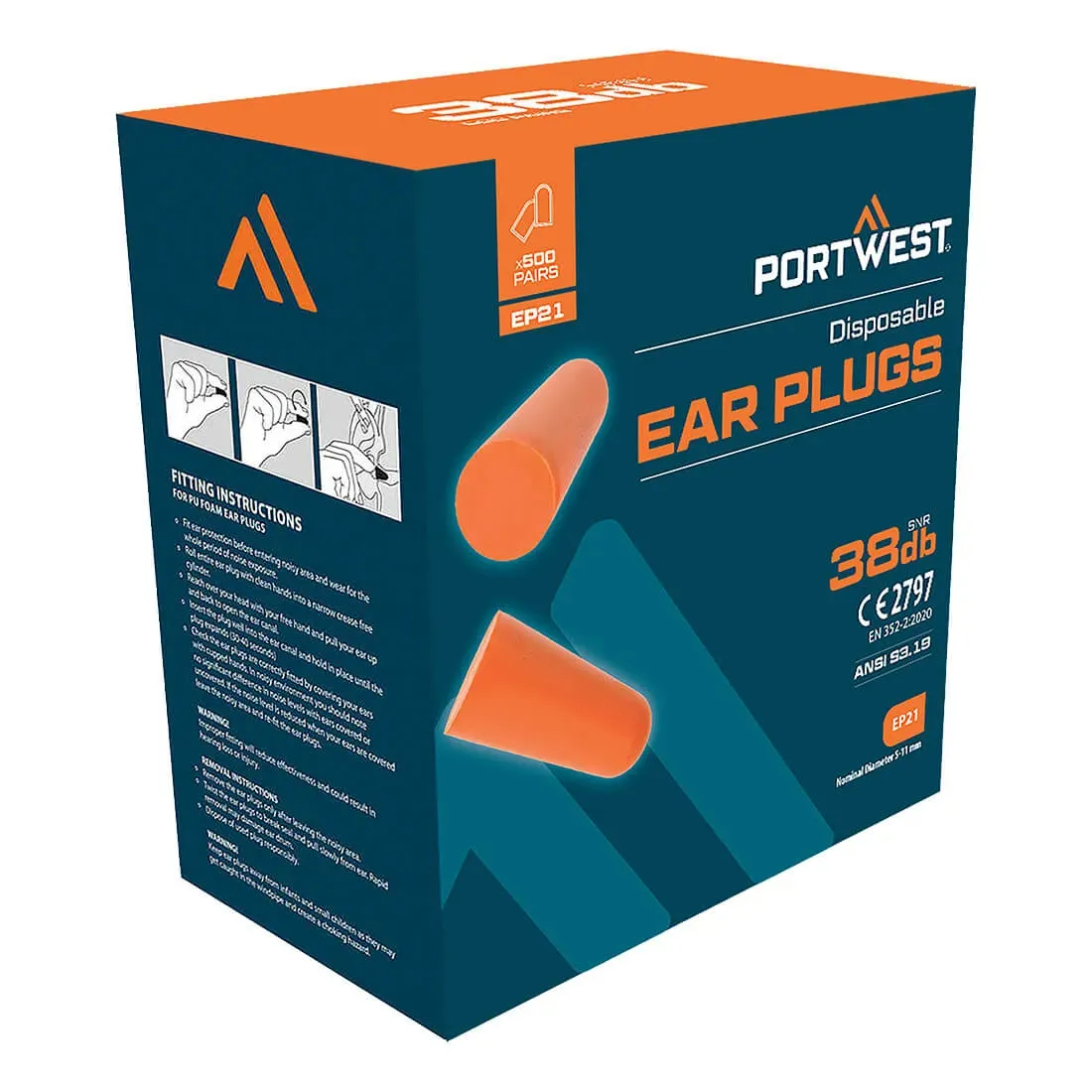 Recharge pour distributeur de bouchons mousse (500 paires)