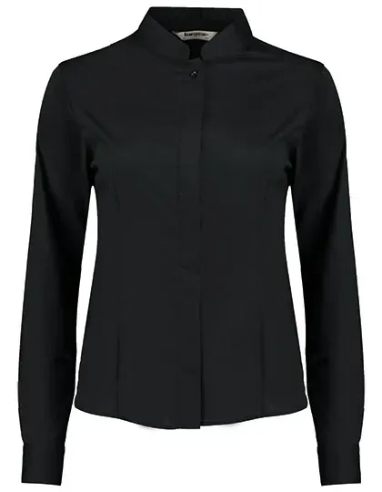 Women´s Tailored Fit Shirt Mandarin Collar Long Sleeve