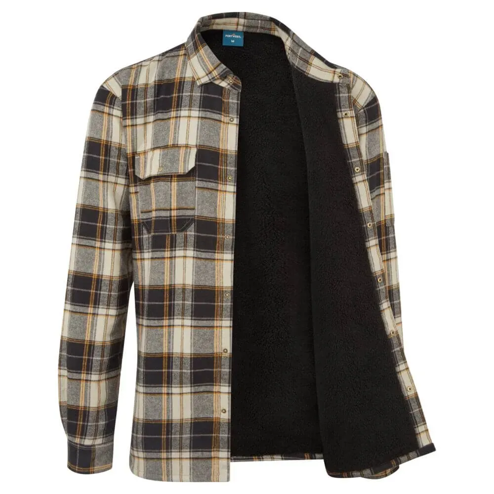 Chemise à carreaux doublée sherpa KA3
