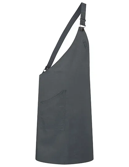 Asymmetrical Bib Apron Classic With Pocket