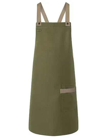 Bib Apron Urban-Look With Cross Straps And Pocket