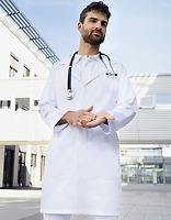 Men´s Workcoat with concealed button placket