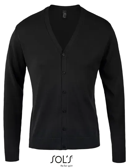 Men´s Golden V-Neck Knitted Cardigan