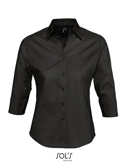 Women´s Stretch-3/4-Sleeve Blouse Effect