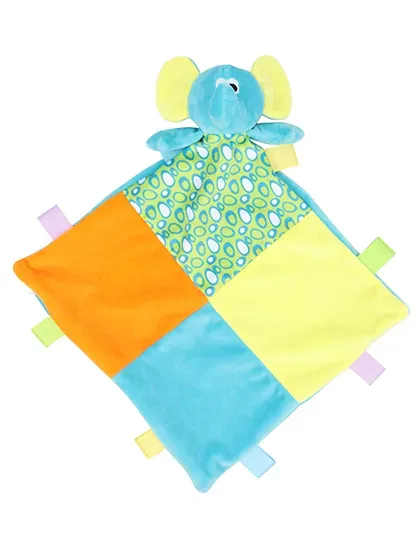 Baby Multi Coloured Comforter With Rattle