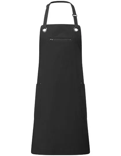'Barley' Contrast Stitch Sustainable Bib Apron