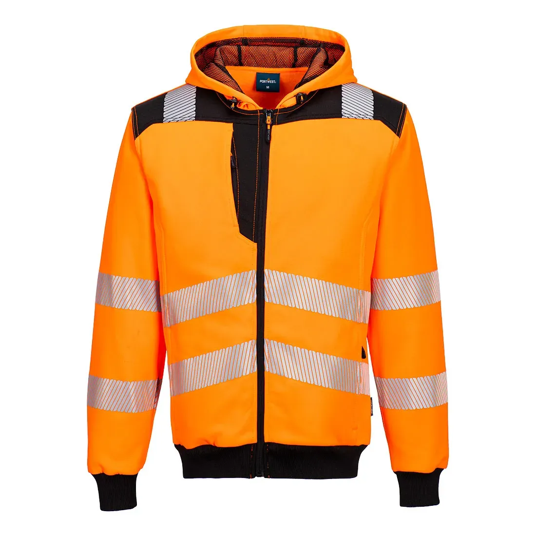 PW3 - Sweat à capuche zippé Haute-Visibilité