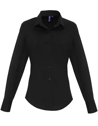 Women´s Stretch Fit Poplin Long Sleeve Cotton Shirt