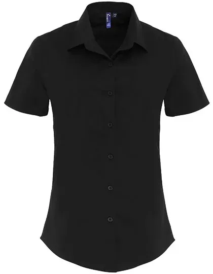 Women´s Stretch Fit Poplin Short Sleeve Cotton Shirt