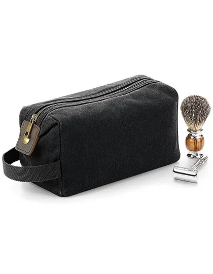Heritage Waxed Canvas Wash Bag