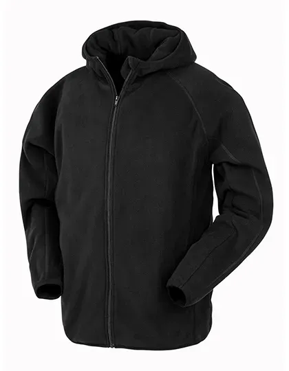 Recycled Hooded Microfleece Jacket