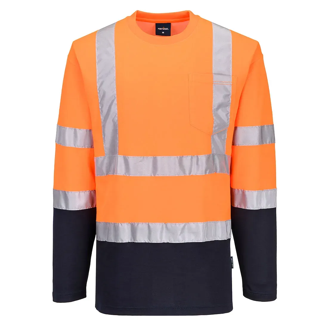 T-Shirt Coton Comfort bicolore manches longues