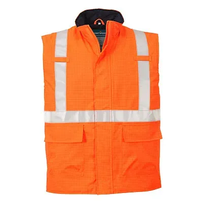 Bodywarmer Hi-Vis Bizflame antistatique et FR
