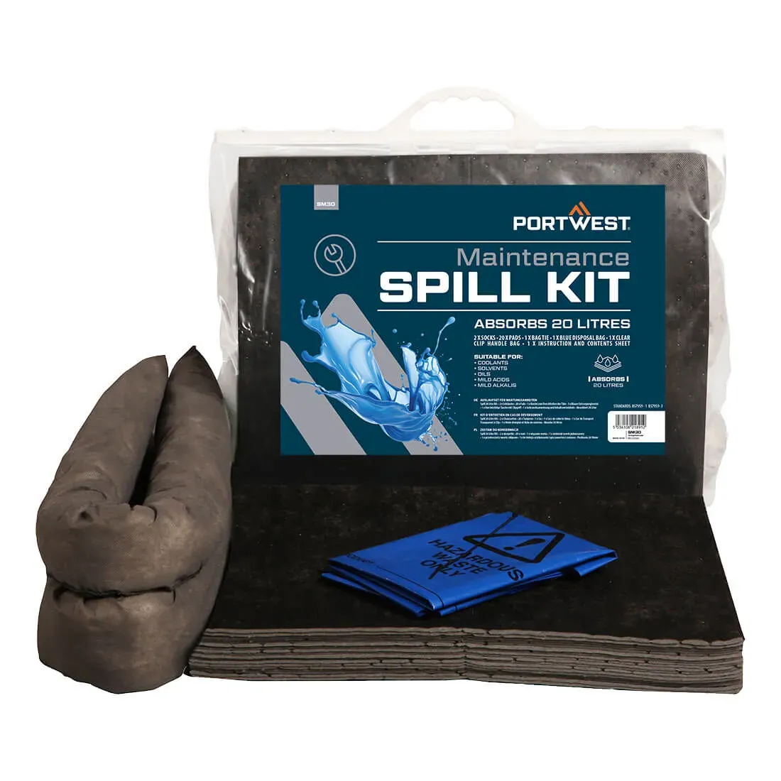 Kit absorbant de maintenance 20 litres