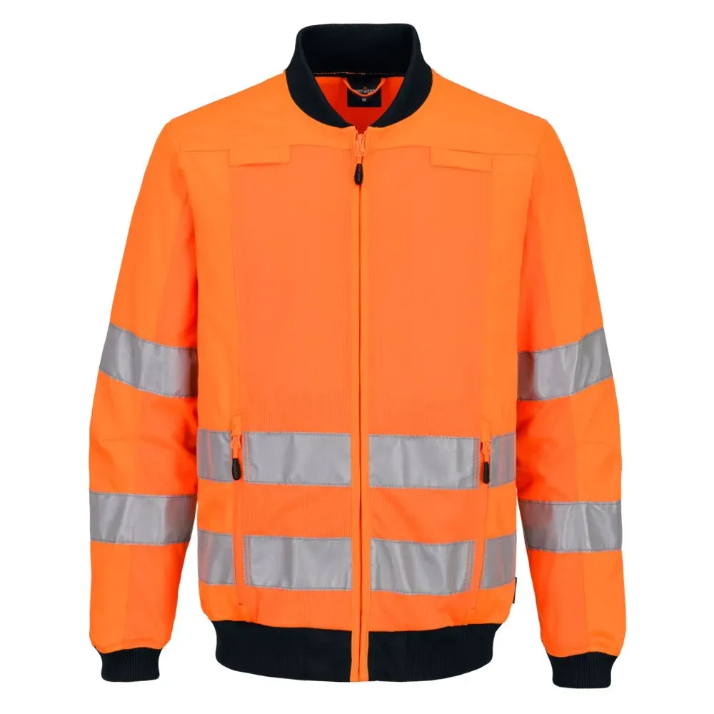 Veste de travail HV avec panneaux en mesh