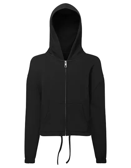 Kids Recycled Cropped Oversize Full-Zip Hoodie