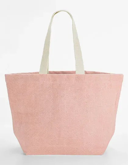 Soft Washed Jute Beach Bag