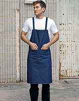 Hobby apron with cross bands and pocket