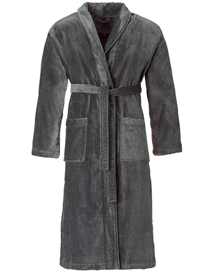 Velour Bathrobe Feeling With Shawl collar