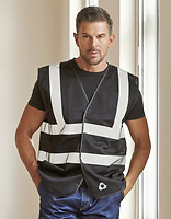 Hi-Vis Top Cool Recycled Open Mesh Waistcoat — Hi-Vis Yellow