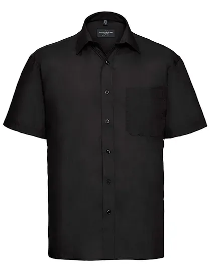 Men's Short Sleeve Classic Polycotton Poplin Shirt