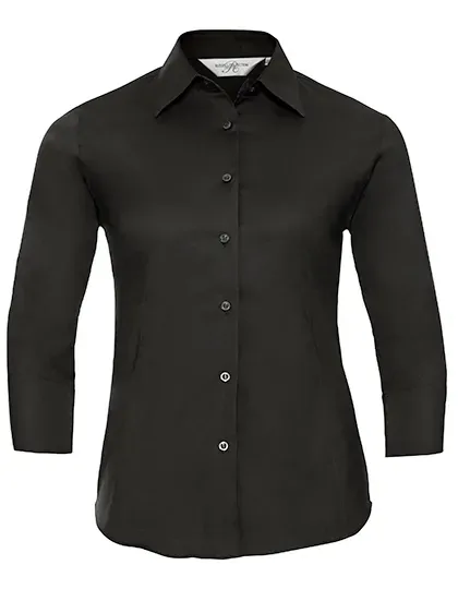 Ladies' Long Sleeve Classic Pure Cotton Poplin Shirt