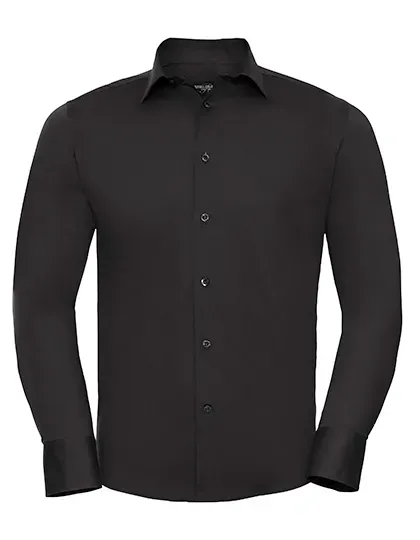 Men's Long Sleeve Fitted Stretch Shirt